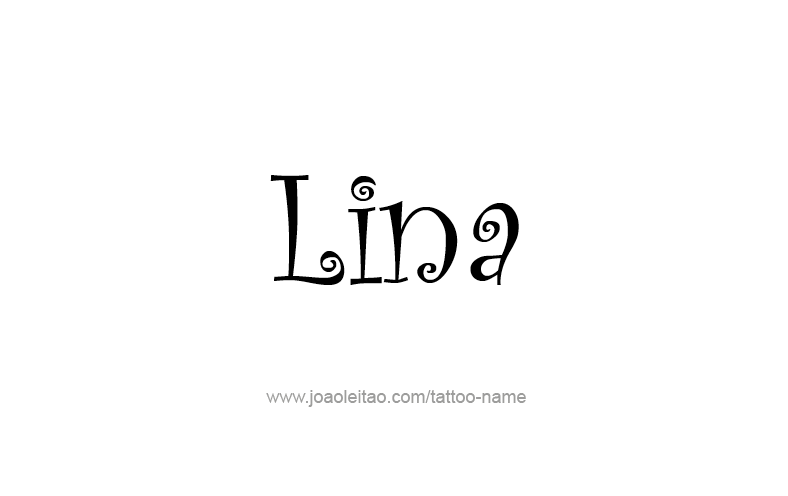 Tattoo Design Name Lina   