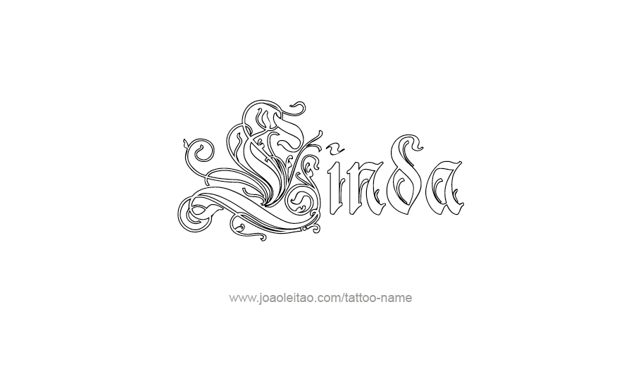 Tattoo Design Name Linda   