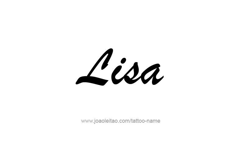 Tattoo Design Name Lisa   