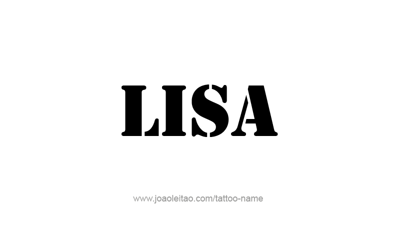 Tattoo Design Name Lisa   
