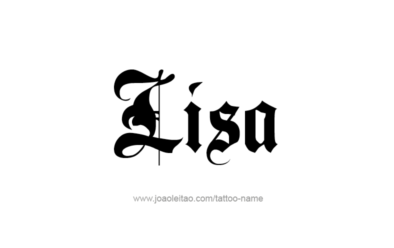 Lisa Name Tattoo Designs