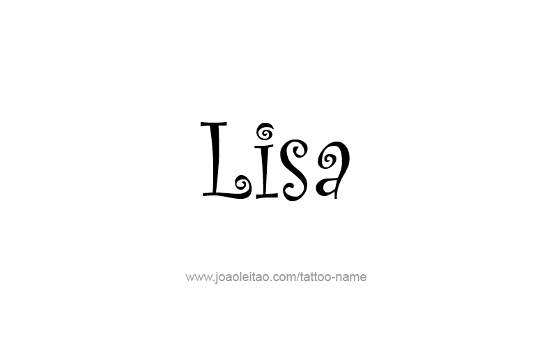 Tattoo Design Name Lisa   