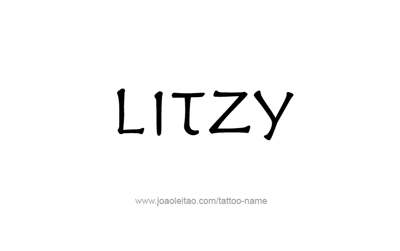 Tattoo Design Name Litzy   