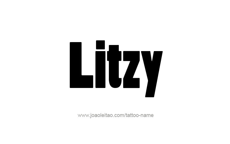 Tattoo Design Name Litzy   