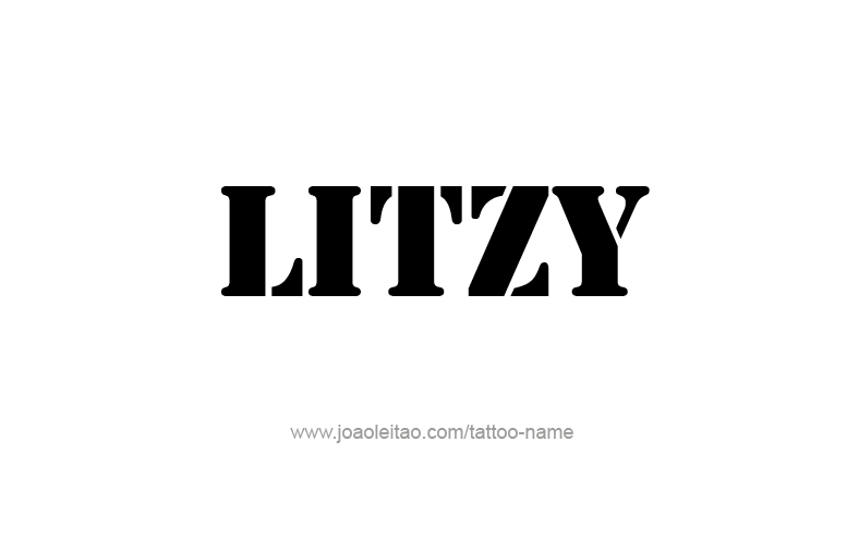 Tattoo Design Name Litzy   