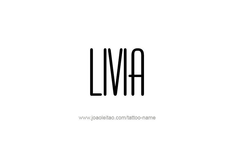 Tattoo Design Name Livia   