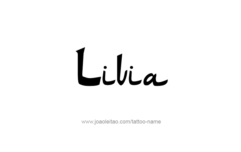 Tattoo Design Name Livia   