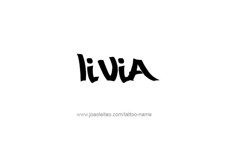 Tattoo Design Name Livia   