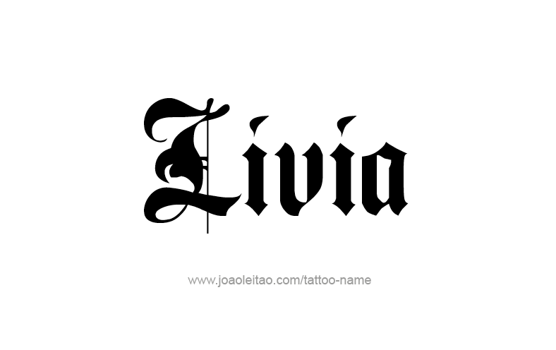 Tattoo Design Name Livia   