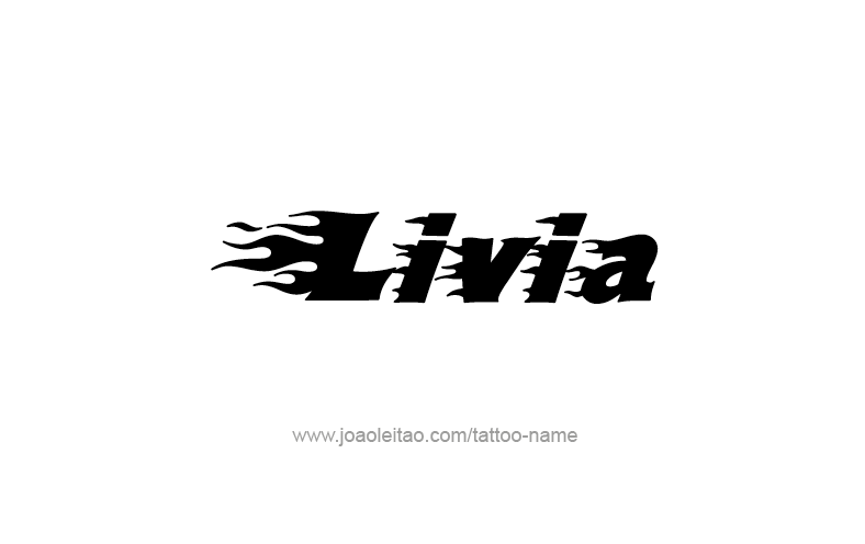 Tattoo Design Name Livia   