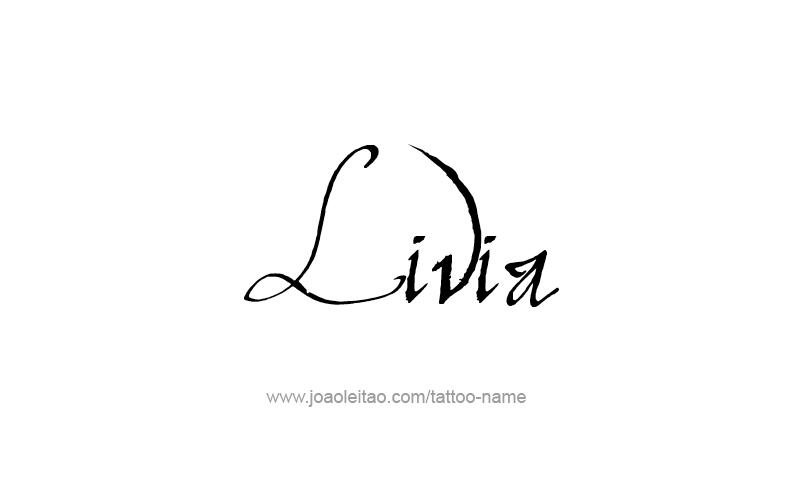 Tattoo Design Name Livia   