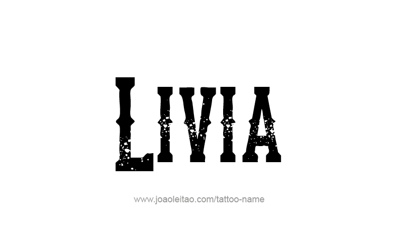 Tattoo Design Name Livia   