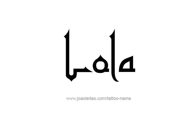 Tattoo Design Name Lola   