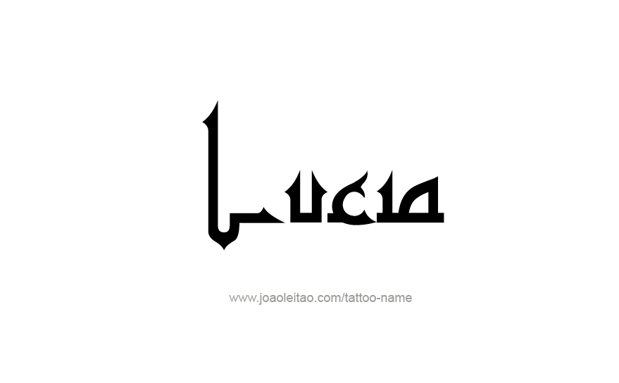 Tattoo Design Name Lucia   