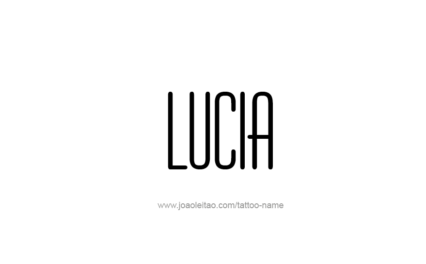 Tattoo Design Name Lucia   