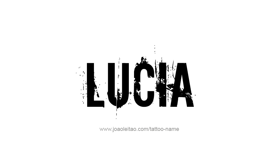 Tattoo Design Name Lucia   