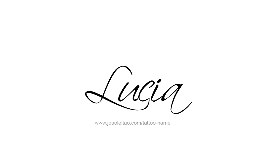 Tattoo Design Name Lucia   