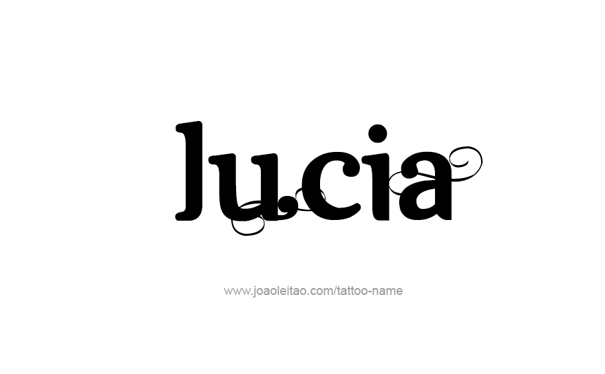 Tattoo Design Name Lucia   