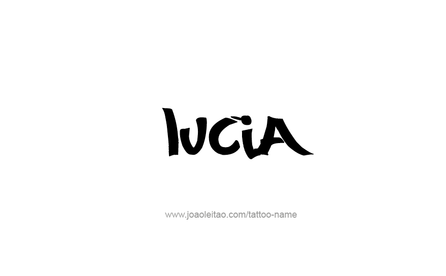 Tattoo Design Name Lucia   