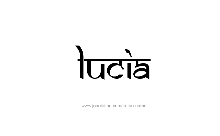 Tattoo Design Name Lucia   