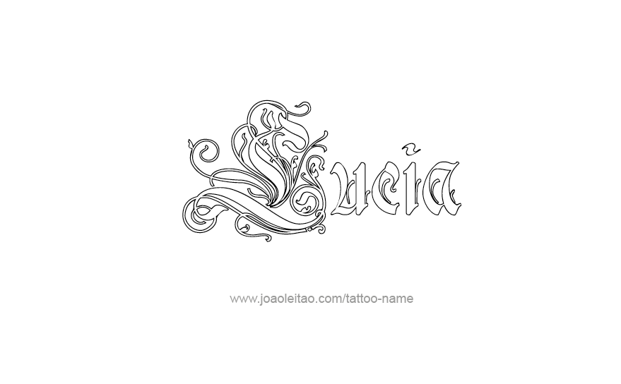 Tattoo Design Name Lucia   