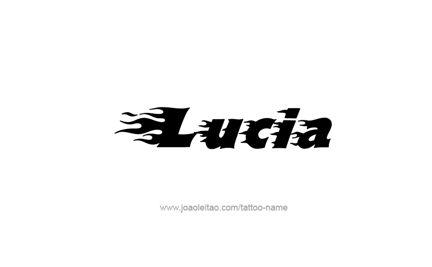 Tattoo Design Name Lucia   