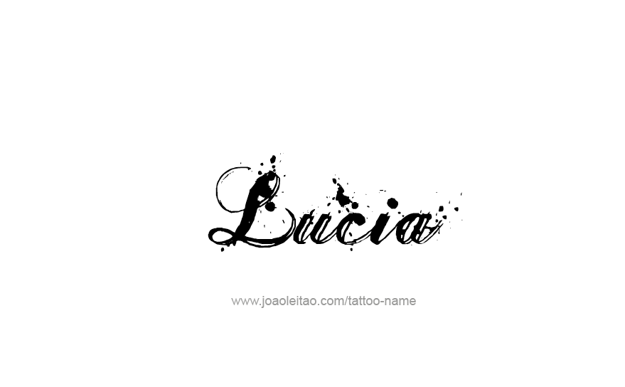 Tattoo Design Name Lucia   