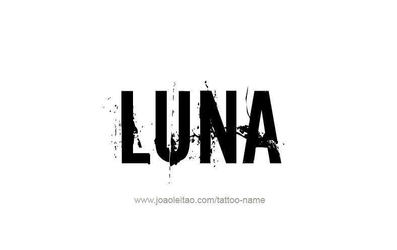 Tattoo Design Name Luna   