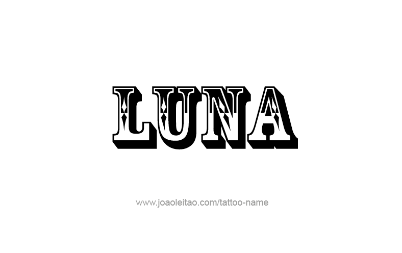 Tattoo Design Name Luna   