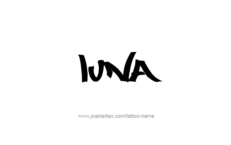 Tattoo Design Name Luna   