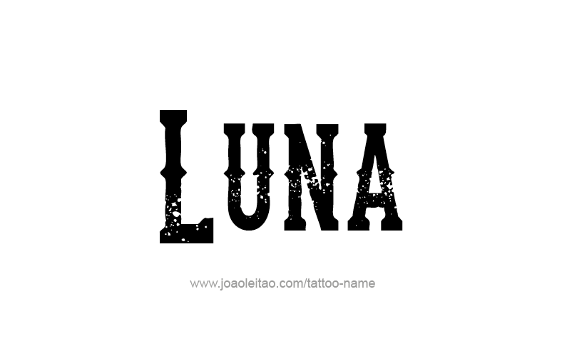 Tattoo Design Name Luna   