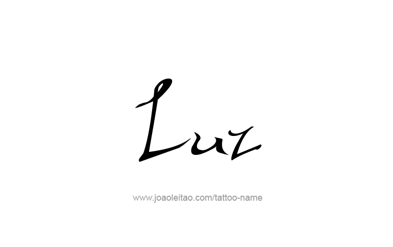 Tattoo Design Name Luz   