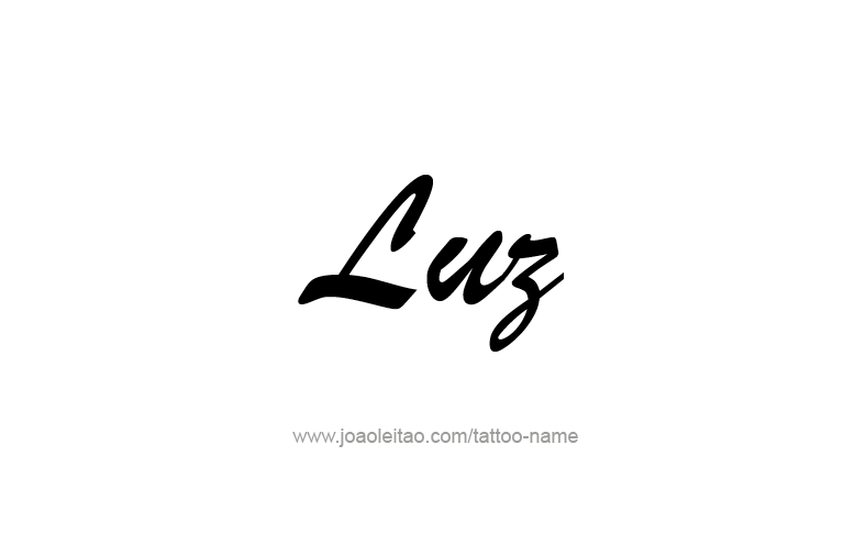 Tattoo Design Name Luz   