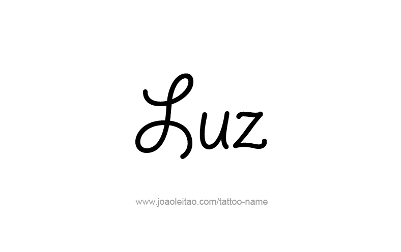 Tattoo Design Name Luz   