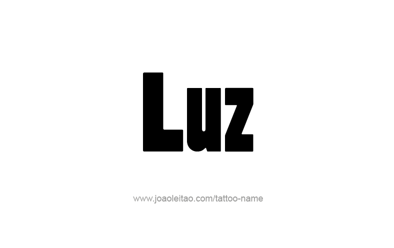 Tattoo Design Name Luz   