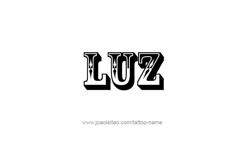 Tattoo Design Name Luz   