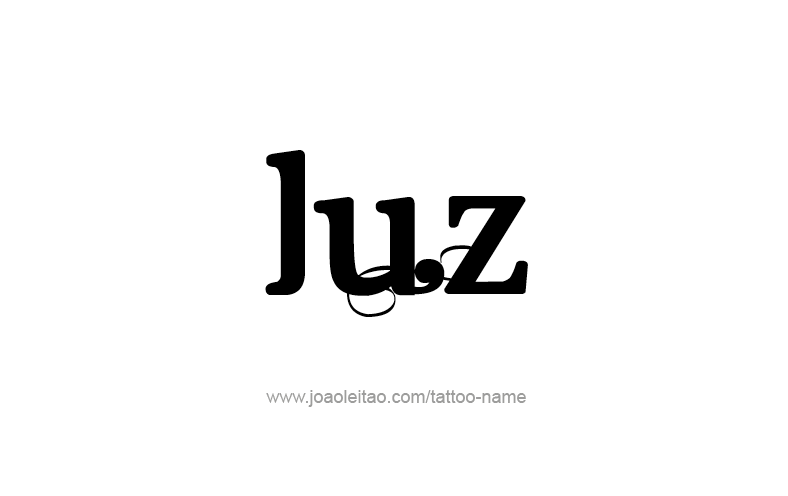 Tattoo Design Name Luz   