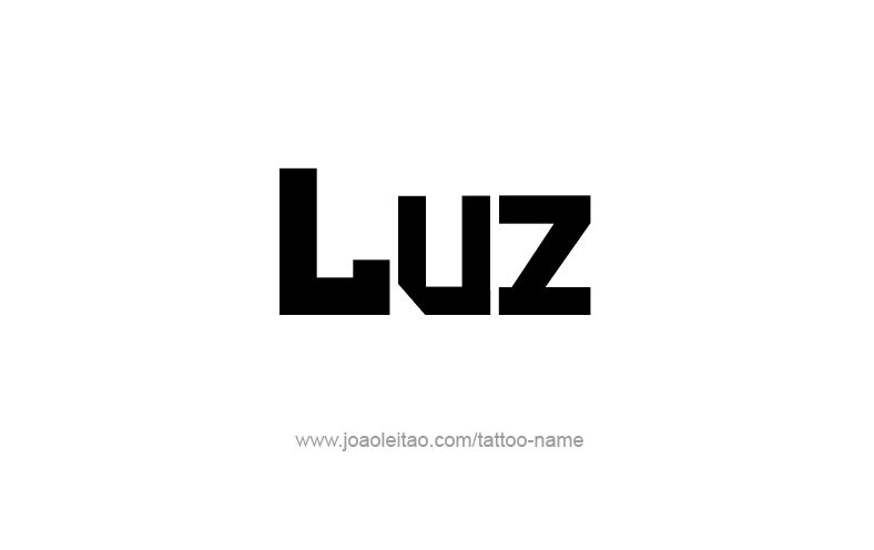 Tattoo Design Name Luz   