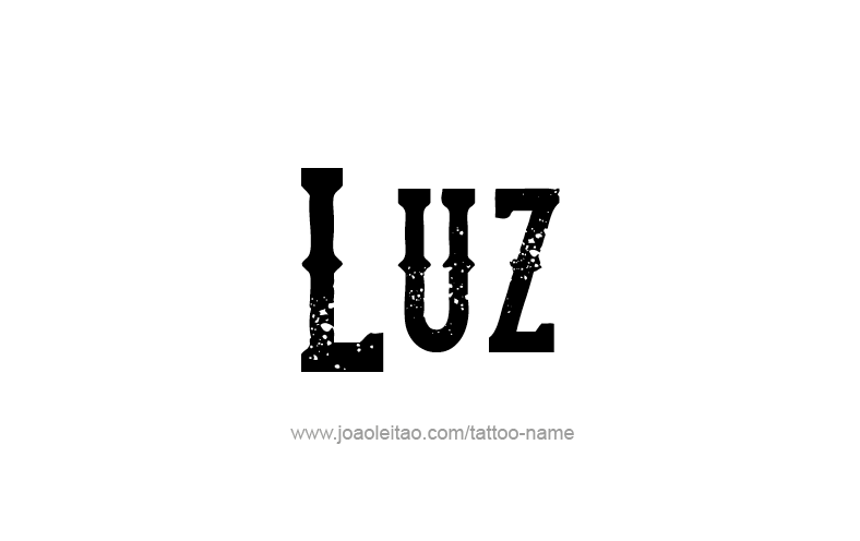 Tattoo Design Name Luz   