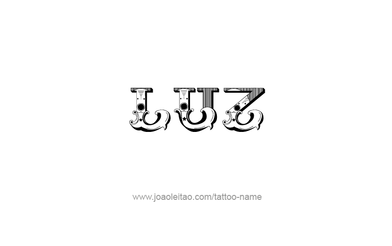 Tattoo Design Name Luz   