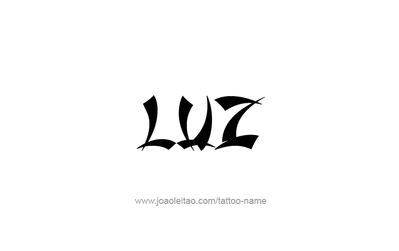 Tattoo Design Name Luz