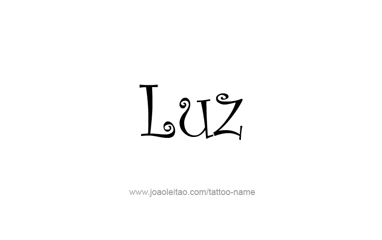 Tattoo Design Name Luz   