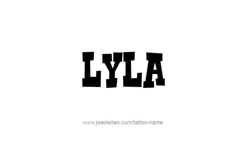 Tattoo Design Name Lyla   