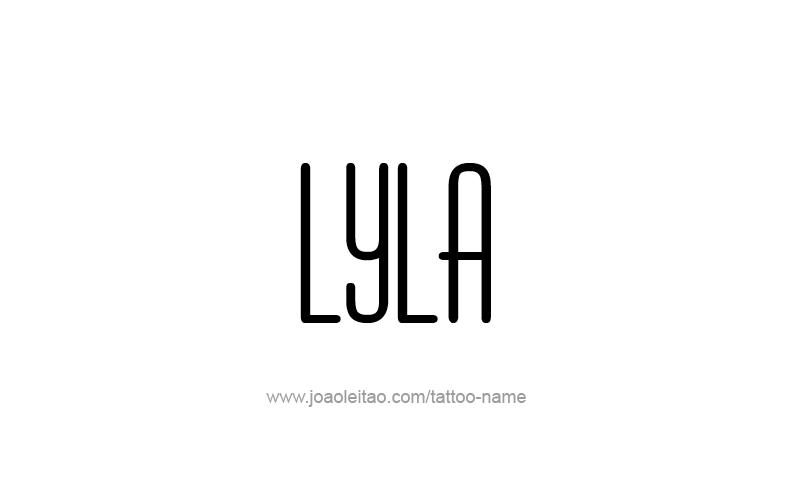 Tattoo Design Name Lyla   