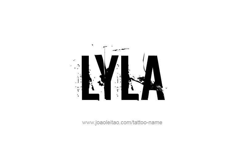 Tattoo Design Name Lyla   