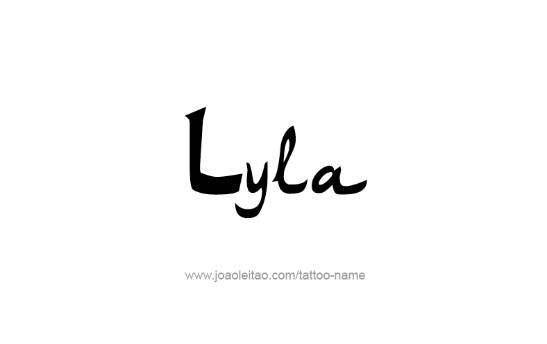 Tattoo Design Name Lyla   