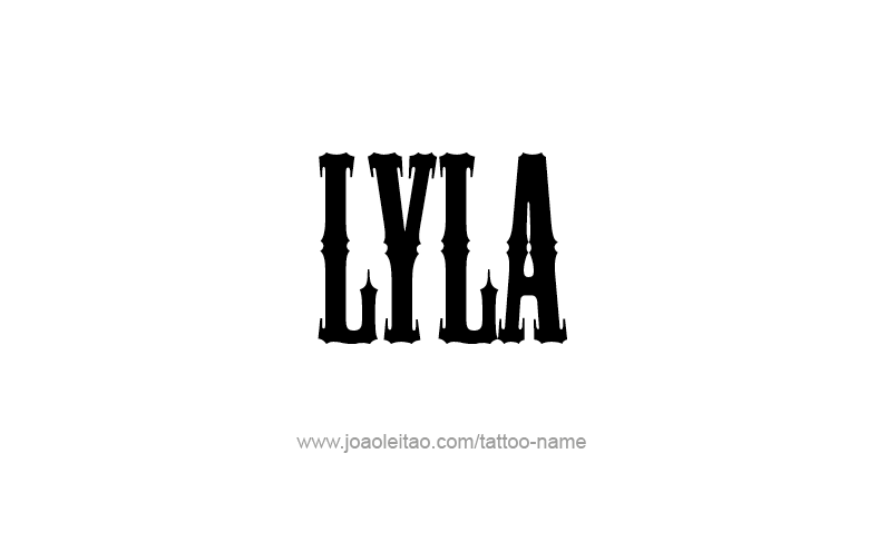 Tattoo Design Name Lyla   