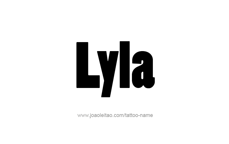 Tattoo Design Name Lyla   