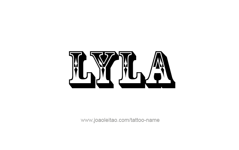 Tattoo Design Name Lyla   