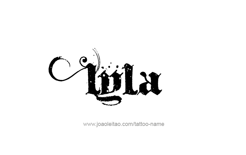 Lyla Name Tattoo Designs